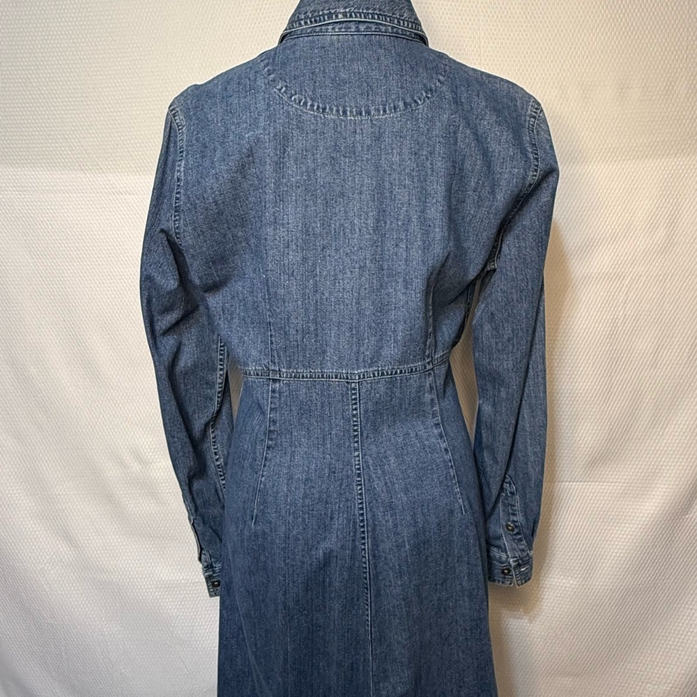 VINTAGE LIZ CLAIBORNE DENIM DRESS - Picture 6 of 9